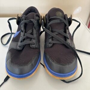 Nike Black and Blue Sneakers with Cushioned Midsole